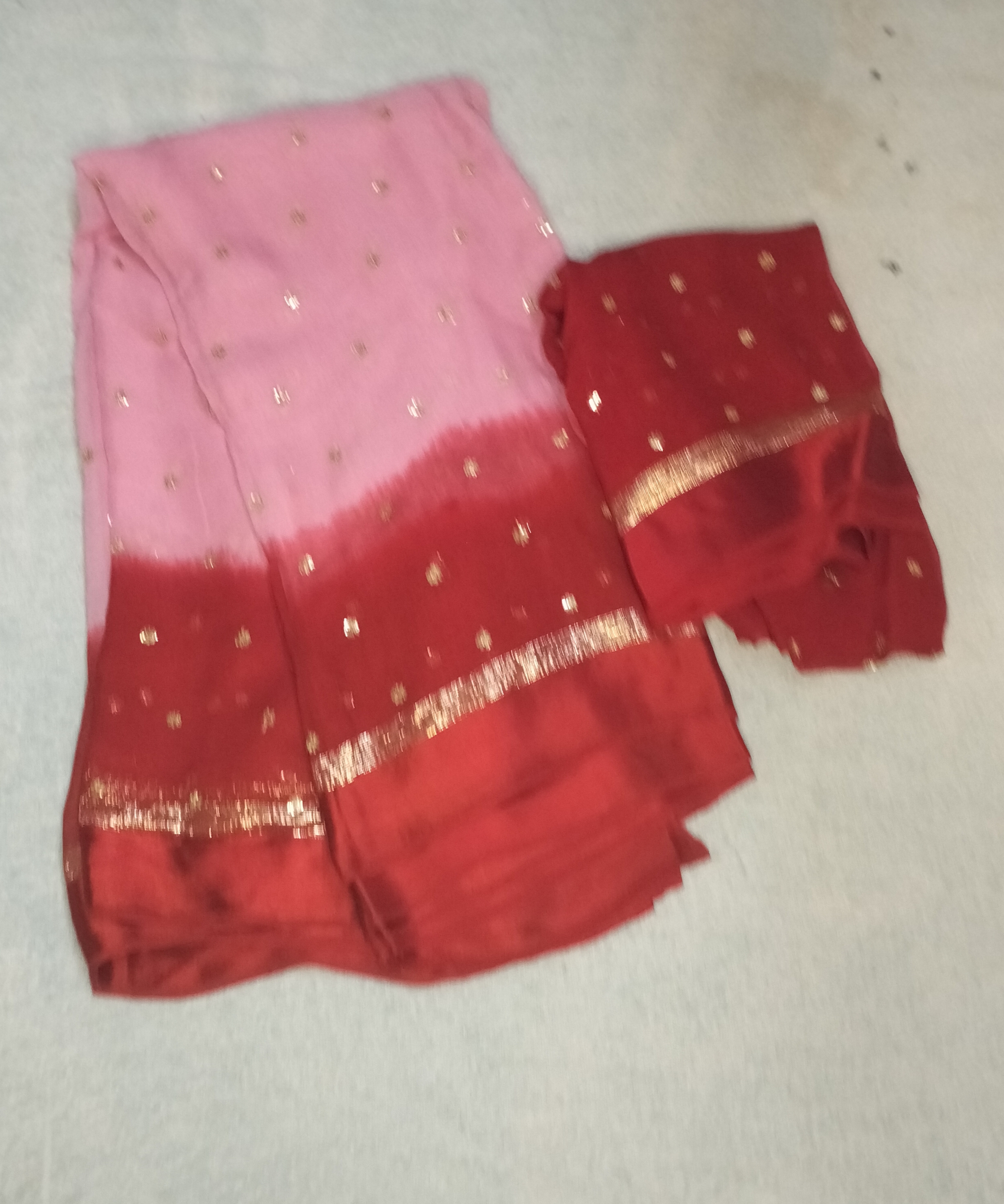 Viscose border Georgette #new